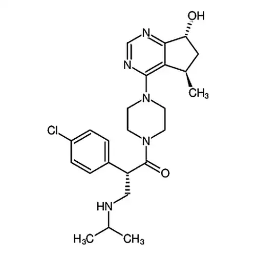 (2S)-2-(4-氯苯基)-1-[4-[(5R,7R)-6,7-二氢-7-羟基-5-甲基-5H-环戊并嘧啶-4-基]-1-哌嗪基]-3-[(1-甲基乙基)氨基]-1-丙酮
