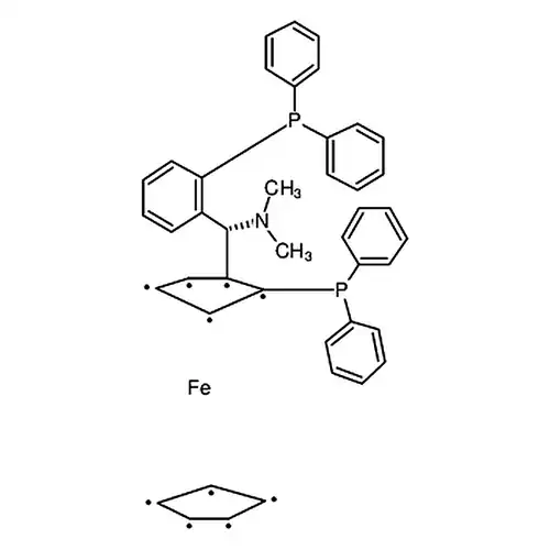(R)-(+)-[(R)-2-Diphenylphosphinoferrocenyl](N,N-dimethylamino)(2-diphenylphosphinophenyl)methane, min. 97%