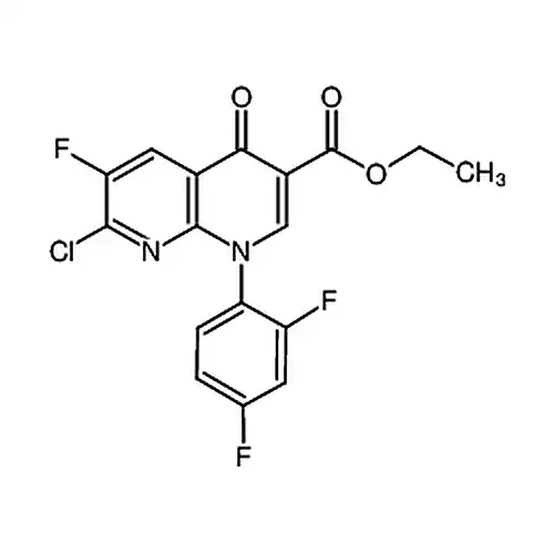 7-氯-1-(2,4-二氟苯基)-6-氟-4-氧-1,4-二氢-1,8-萘啶-3-羧酸乙酯