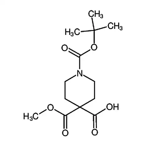 1-(叔丁氧羰基)-4-(甲氧羰基)哌啶-4-羧酸
