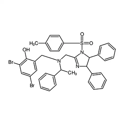2,4-二溴-6-[[[[(4S,5S)-4,5-二氢-4,5-二苯基-1-甲苯磺酰基-1H-咪唑-2-基]甲基][(S)-1-苯乙基]氨基]甲基]苯酚