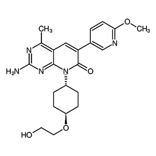 2-氨基-8-((1r,4r)-4-(2-羟基乙氧基)环己基)-6-(6-甲氧基吡啶-3-基)-4-甲基吡啶并[2,3-d]嘧啶-7(8H)-酮