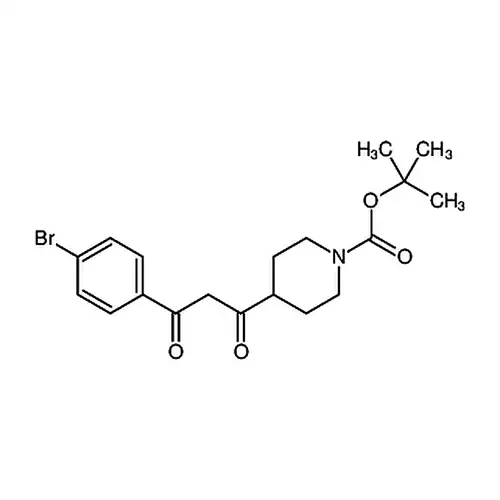 4-(3-(4-溴苯基)-3-氧代丙酰基)哌啶-1-甲酸叔丁酯