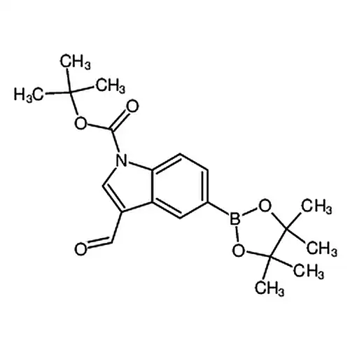 3-甲酰基-5-(4,4,5,5-四甲基-1,3,2-二氧硼杂环戊烷-2-基)-1H-吲哚-1-羧酸叔丁酯
