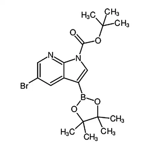 5-溴-3-(4,4,5,5-四甲基-1,3,2-二氧硼杂环戊烷-2-基)-1H-吡咯并[2,3-b]吡啶-1-羧酸叔丁酯