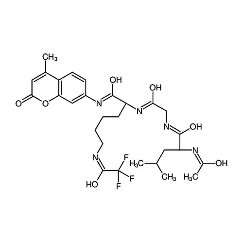 (S)-2-(2-((S)-2-乙酰氨基-4-甲基戊酰胺基)乙酰氨基)-N-(4-甲基-2-氧代-2H-色烯-7-基)-6-(2-, 2,2-三氟乙酰氨基)己酰胺