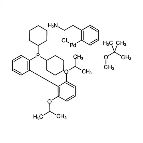 (2-二环己膦-2'，6'-二异丙氧基-1，1'-联苯)[2- (2-氨基乙基苯基)]氯化钯(II)甲基叔丁基醚络合物   RuPhos Palladacycle Gen. 1