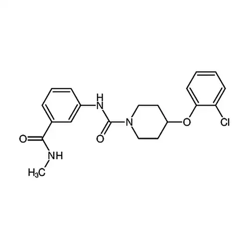 4-(2-氯苯氧基)-N-(3-((甲基氨基)羰基)苯基)-1-哌啶甲酰胺