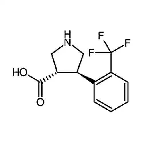反式-4-(2-(三氟甲基)苯基)吡咯烷-3-甲酸盐酸盐