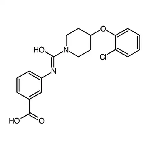 3-(4-(2-氯苯氧基)哌啶-1-甲酰氨基)苯甲酸