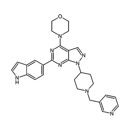 6-(1H-吲哚-5-基)-4-(4-吗啉基)-1-[1-(3-吡啶基甲基)-4-哌啶基]-1H-吡唑并[3,4-d]嘧啶