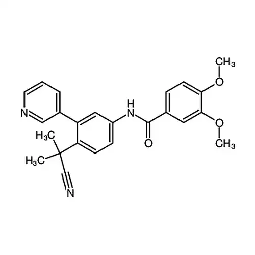 N-[4-(1-氰基-1-甲基乙基)-3-(3-吡啶基)苯基]-3，4-二甲氧基苯甲酰胺