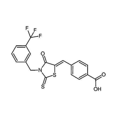 4-((4-氧代-2-硫代-3-(3-(三氟甲基)苄基)噻唑烷-5-亚基)甲基)苯甲酸
