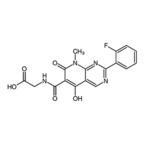 2-(2-(2-fluorophenyl)-5-hydroxy-8-methyl-7-oxo-7，8-dihydropyrido[2，3-d]pyrimidine-6-carboxamido)aceticacid