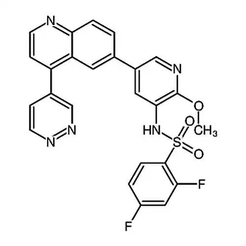 2,4-二氟-n-[2-甲氧基-5-[4-(4-吡嗪)-6-喹啉]-3-吡啶]苯磺酰胺