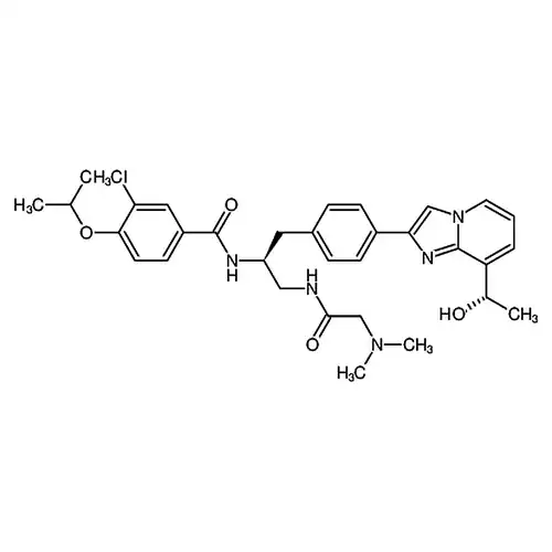 3-氯-N-{(1S)-2-[(N,N-二甲基甘氨酰)氨基]-1-[(4-{8-[(1S)-1-羟基乙基]咪唑并[1,2-A]吡啶-2-基}苯基)甲基]乙基}-4-[(1-甲基乙基)氧基]苯甲酰胺