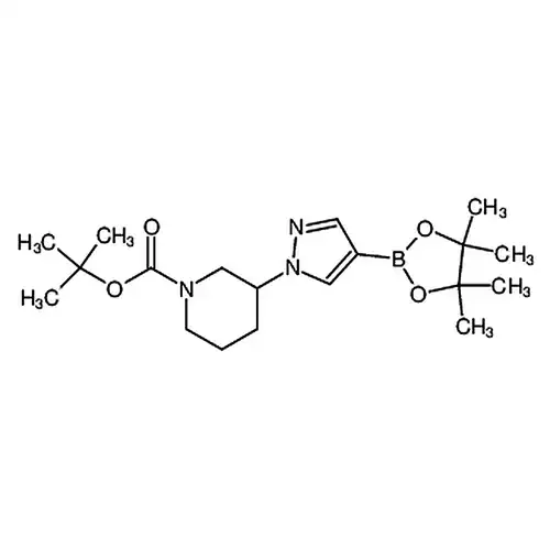 tert-butyl 3-(4-(4，4，5，5-tetramethyl-1，3，2-dioxaborolan-2-yl)-1H-pyrazol-1-yl)piperidine-1-carboxylate