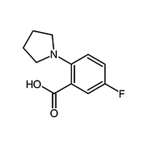 2-(1-吡咯烷基)-5-氟苯甲酸