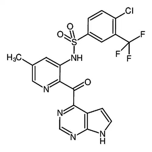 3-三氟甲基-4-氯-N-[2-[7H-吡咯并[2,3-d]嘧啶-4-羰基]-5-甲基-3-吡啶基]苯磺酰胺