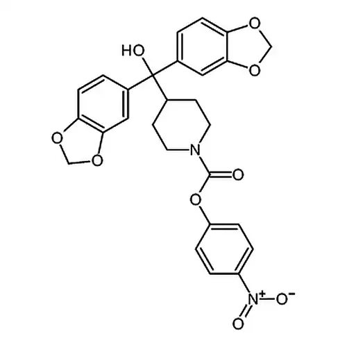 4-(双(苯并[d][1,3]dioxol-5-基)(羟基)甲基)哌啶-1-羧酸-4-硝基苯酯
