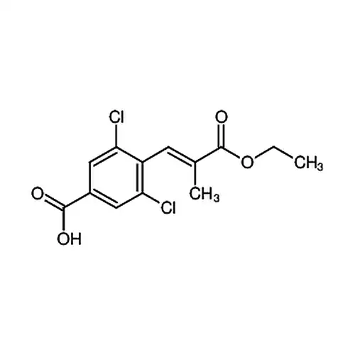 (E)-3,5-二氯-4-(3-乙氧基-2-甲基-3-氧代丙-1-烯-1-基)苯甲酸