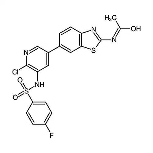 N-[6-[6-氯-5-[[(4-氟苯基)磺酰基]氨基]-3-吡啶基]-1，3-苯并噻唑-2-基]乙酰胺