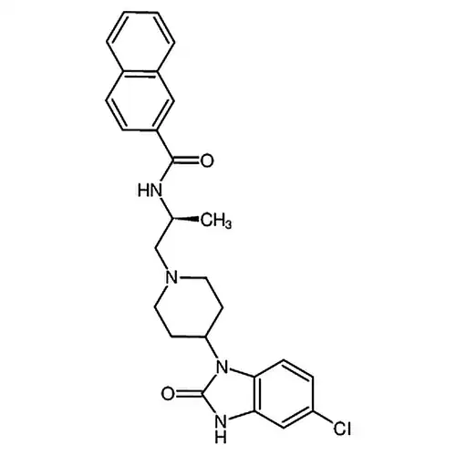 (S)-N-(1-(4-(5-氯-2-氧代-2,3-二氢-1H-苯并[d]咪唑-1-基)哌啶-1-基)丙-2-基)-2-萘甲酰胺