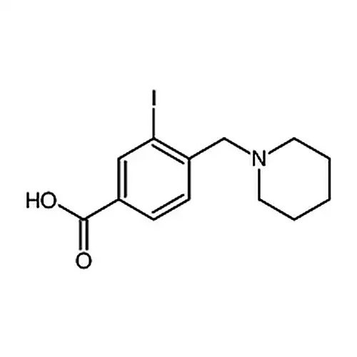 3-碘-4-(1-哌啶基甲基)苯甲酸
