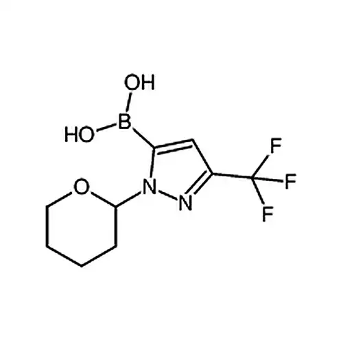 1-(四氢吡喃-2-基)-3-(三氟甲基)吡唑-5-硼酸