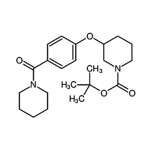 3-[4-(1-哌啶基羰基)苯氧基]-1-哌啶甲酸叔丁酯