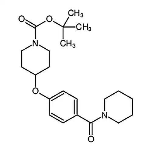 4-[4-(1-哌啶基羰基)苯氧基]-1-哌啶甲酸叔丁酯