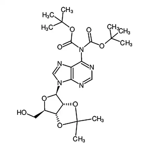 (叔丁氧羰基)(9-((3aR，4R，6R，6aR)-6-(羟甲基)-2，2-二甲基四氢呋喃并[3，4-d][1，3]二氧戊环-4-基)-9H-嘌呤-6-基)氨基甲酸叔丁酯