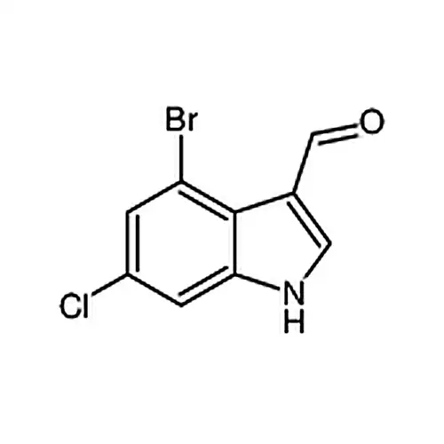 4-溴-6-氯-1H-吲哚-3-甲醛