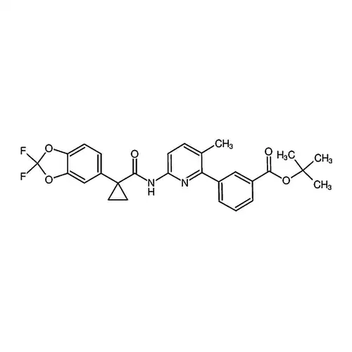 3-(6-(1-(1-(2,2-二氟苯并[d][1,3]二氧戊环-5-基)环丙烷甲酰胺基)-3-甲基吡啶-2-基)苯甲酸叔丁酯