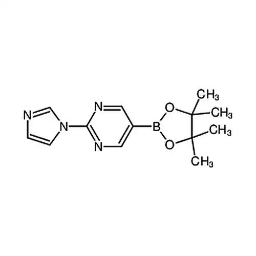 2-(1H-咪唑-1-基)-5-(4,4,5,5-四甲基-1,3,2-二氧硼杂环戊烷-2-基)嘧啶
