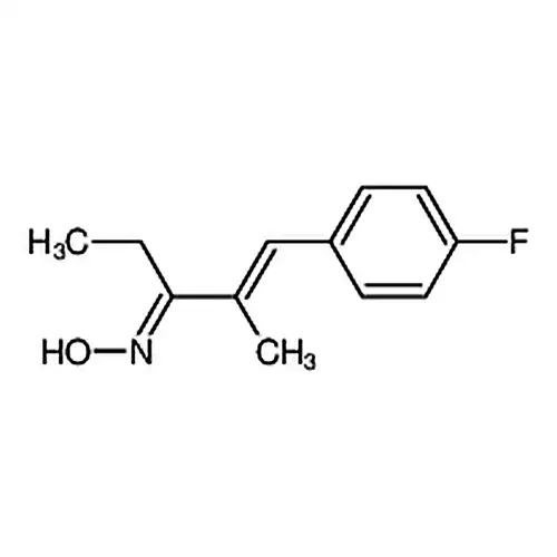 (1E,3E)-1-(4-氟苯基)-2-甲基-1-戊烯-3-酮肟