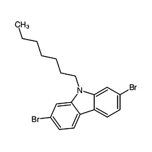2,7-二溴-9-庚基-9H-咔唑