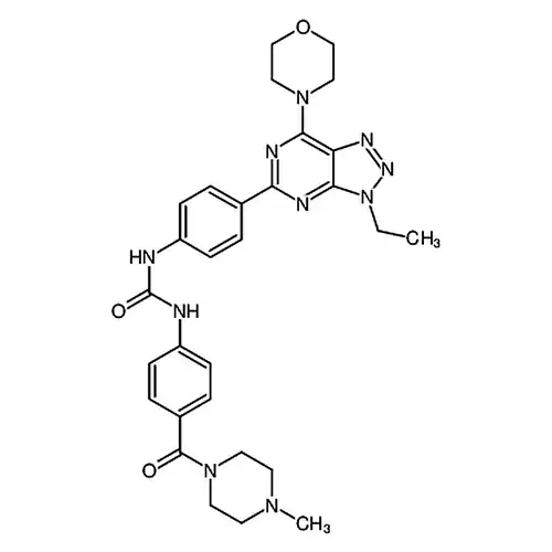 1-[4-[3-乙基-7-(吗啉-4-基)-3H-[1,2,3]三唑并[4,5-d]嘧啶-5-基]苯基]-3-[4-[(4-甲基哌嗪-1-基)羰基]苯基]脲