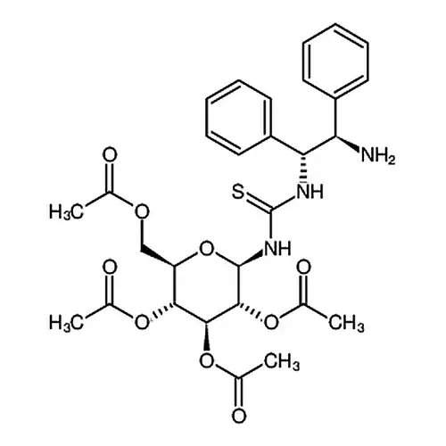 N-[(1R，2R)-2-氨基-1，2-二苯基乙基]-N'-(2，3，4，6-四-氧-乙酰基-β-D-吡喃葡萄糖基)硫脲