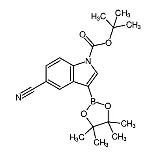 5-氰基-3-(4,4,5,5-四甲基-1,3,2-二氧杂硼烷-2-基)-1H-吲哚-1-甲酸叔丁酯