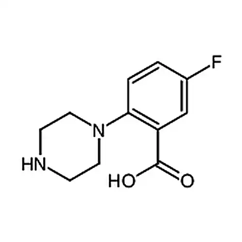 2-(1-哌嗪基)-5-氟苯甲酸