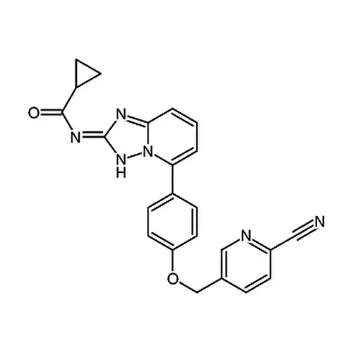 N-(5-(4-((6-氰基吡啶-3-基)甲氧基)苯基)-[1，2，4]噻唑并[1，5-a]吡啶-2-基)环丙烷羧酰胺