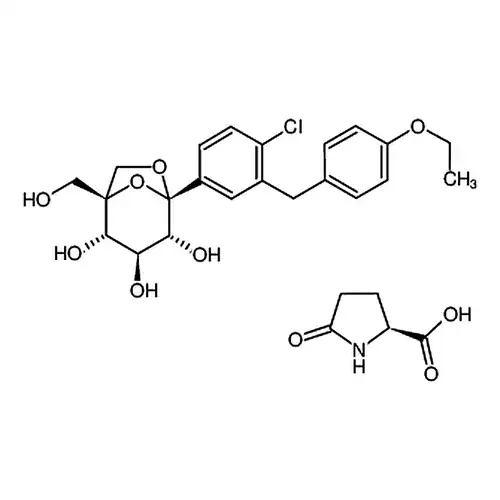 (S)-5-氧吡咯烷-2-羧酸 (1S,2S,3S,4R,5S)-5-(4-氯-3-(4-乙氧基苄基)苯基)-1-(羟甲基)-6,8-二氧杂环[3.2.1]辛烷-2,3,4-三醇(1:1)