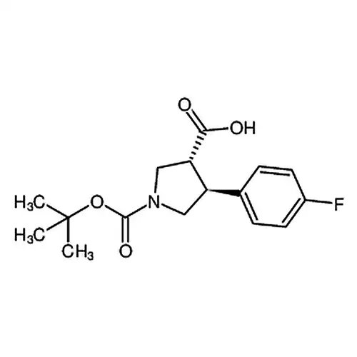 反式-1-（叔丁氧羰基）-4-（4-氟苯基）吡咯烷-3-羧酸