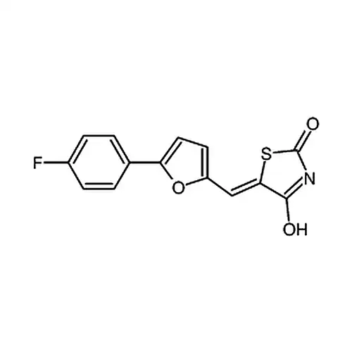 (5E)-5-[[5-(4-氟苯基)-2-呋喃基]亚甲基]-2,4-噻唑烷二酮
