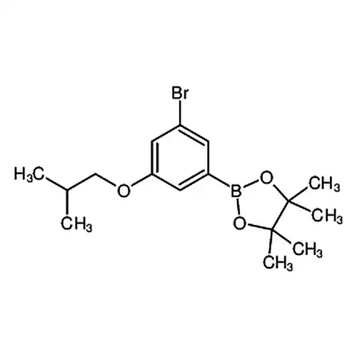 2-(3-溴-5-异丁氧基苯基)-4,4,5,5-四甲基-1,3,2-二氧硼杂环戊烷