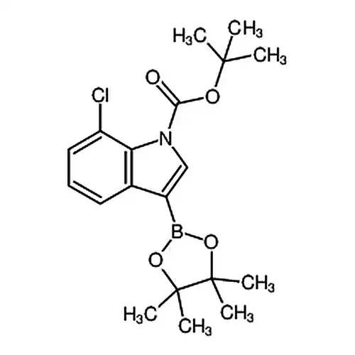 7-氯-3-(4,4,5,5-四甲基-1,3,2-二氧硼杂环戊烷-2-基)-1H-吲哚-1-羧酸叔丁酯