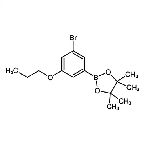 2-(3-溴-5-丙氧基苯基)-4，4，5，5-四甲基-1，3，2-二氧硼杂环戊烷