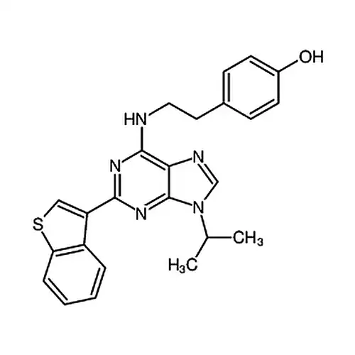 4-(2-((2-(苯并[b]噻吩-3-基)-9-异丙基-9H-嘌呤-6-基)氨基)乙基)苯酚