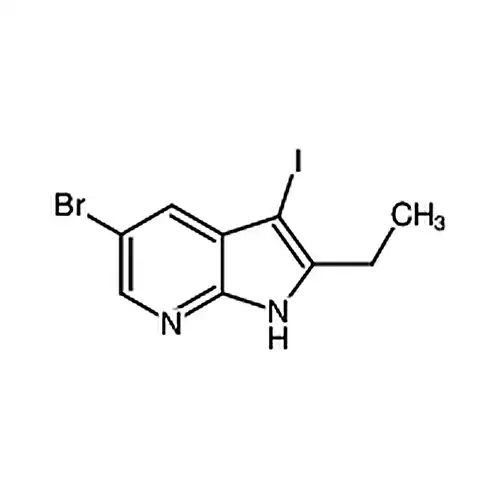 5-溴-2-乙基-3-碘-1H-吡咯并[2，3-b]吡啶